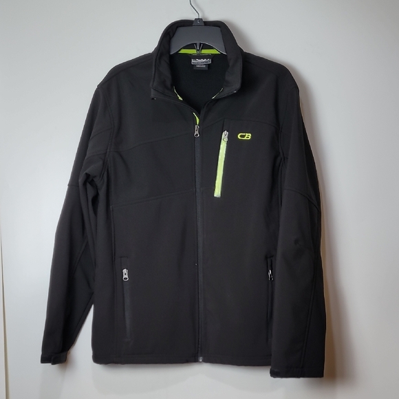 CB SPORTS Black Performance Jacket with High Collar and Full-Length Zipper - Picture 1 of 10